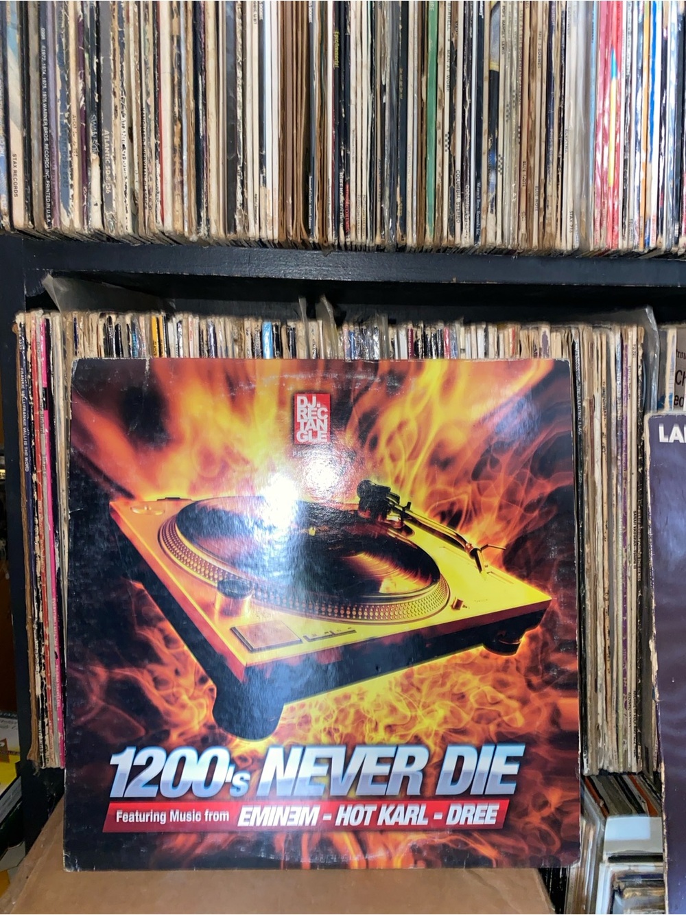 Dj rectangle eminem you must be crazy 1200s never die 12" used
Eminem / Dree